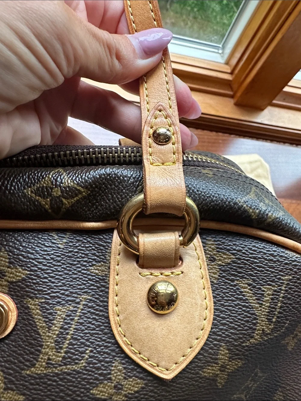 LOUIS VUITTON Montorgueil GM Shoulder Bag Purse Monogram Brown with Lock